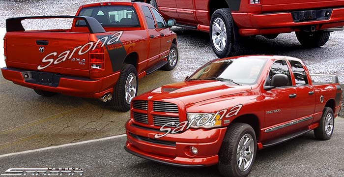 Custom Dodge Ram Pick up Body Kit  Truck (2002 - 2005) - $1590.00 (Manufacturer Sarona, Part #DG-018-KT)